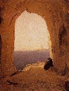 Grotto in the Gulf of Naples Carl Blechen